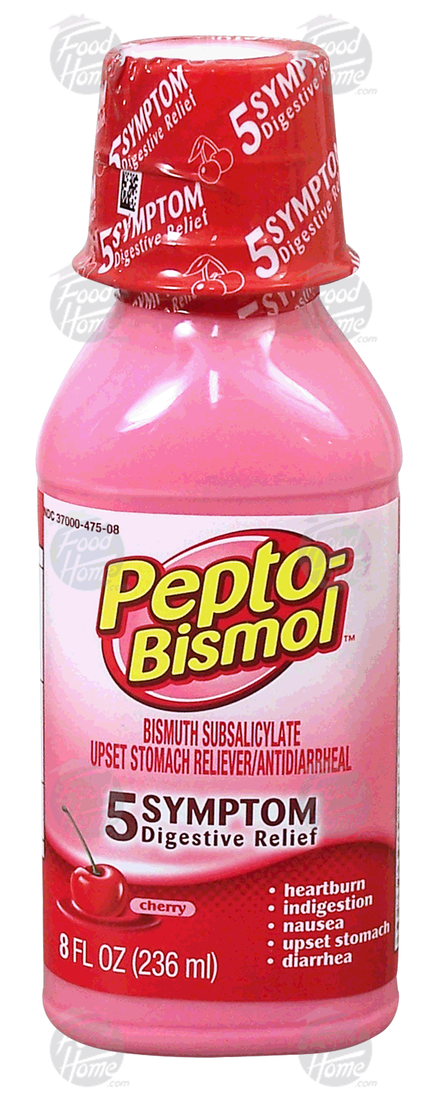 Pepto-bismol  heartburn, indigestion, upset stomach, nausea, & diarrhea reliever, bismuth subsalicylate, cherry Full-Size Picture